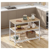 Mueble Auxiliar de Cocina Multiusos Tu Mesita Vincent color Duna